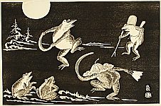 Tomikichiro Tokuriki 1902-1999 - Dancing Frogs - artelino Art Auctions. Tomikichiro Tokuriki 1902-1999 - Dancing Frogs