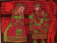 Han Daiqin born 1963 - Lovers - artelino Art Auctions. Han Daiqin born 1963 - Lovers