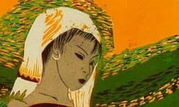 Zhu Rui born 1970 - Laku Girls Return to the Mountains in Sunset