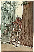 Hiroshi Yoshida 1876-1950 - Misty Day in Nikko - artelino Art Auctions. Hiroshi Yoshida 1876-1950 - Misty Day in Nikko