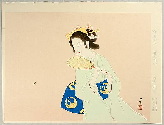 Shoen Uemura 1875-1949 - Evening in the Early Summer