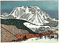 Fumio Kitaoka 1918-2007 - Snowy Mountain - artelino Art Auctions. Fumio Kitaoka 1918-2007 - Snowy Mountain