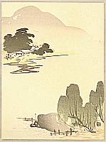 Shunkyo Yamamoto 1871-1933 - Spring Landscape - artelino Art Auctions. Shunkyo Yamamoto 1871-1933 - Spring Landscape