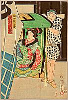 Kunisada II Utagawa 1823-1880 - Osasa - Kabuki