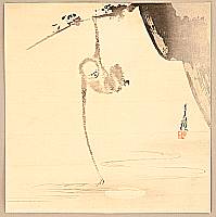 Gekko Ogata 1859-1920 - Monkey and the Moon Reflection - artelino Art Auctions. Gekko Ogata 1859-1920 - Monkey and the Moon Reflection
