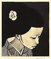 Kaoru Saito born 1931 - Flower - artelino Art Auctions. Kaoru Saito born 1931 - Flower