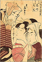 Utamaro Kitagawa 1750-1806 - Three Figures - artelino Art Auctions. Utamaro Kitagawa 1750-1806 - Three Figures