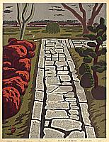 Masao Maeda 1904-1974 - Stone Pavement of Oubai-in - artelino Art Auctions. Masao Maeda 1904-1974 - Stone Pavement of Oubai-in