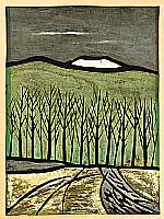 Toshiaki Fukuda 1911-2000 - Winter Mountain - artelino Art Auctions. Toshiaki Fukuda 1911-2000 - Winter Mountain