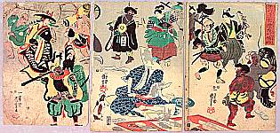 Kuniyoshi Utagawa 1797-1861 - Strange Things in Otsu-e Style