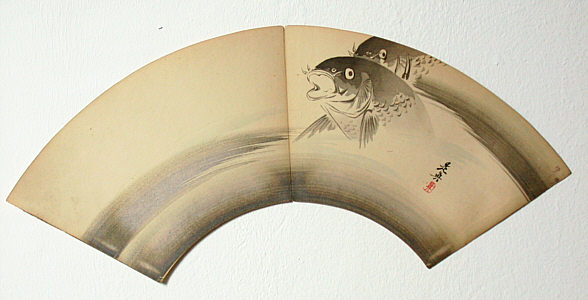 Zeshin Shibata 1807-1891 - Rising Gold Carps