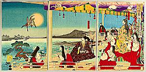 Chikanobu Toyohara 1838-1912 - The Force is with Him - artelino Art Auctions. Chikanobu Toyohara 1838-1912 - The Force is with Him
