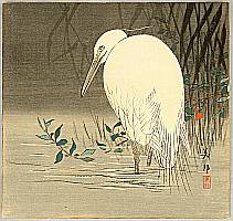 Biho Takahashi 1873-? - Egret - artelino Art Auctions. Biho Takahashi 1873-? - Egret