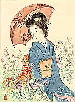 Kason Suzuki 1860-1919 - Umbrella - artelino Art Auctions. Kason Suzuki 1860-1919 - Umbrella