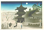 Suizan Miki 1887-1957 - Kiyomizu in a Spring Night - artelino Art Auctions. Suizan Miki 1887-1957 - Kiyomizu in a Spring Night