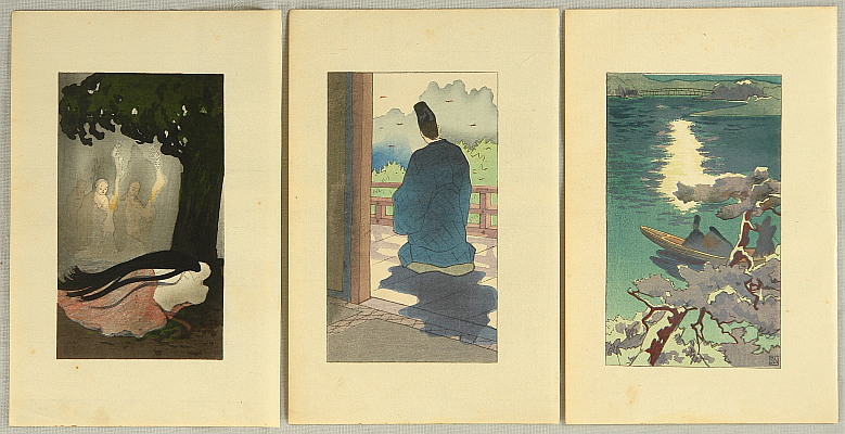 Hiromitsu Nakazawa 1874-1964 - Tale of Genji - 16 - artelino Art Auctions. Hiromitsu Nakazawa 1874-1964 - Tale of Genji - 16