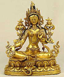 Tibetan Statue - Green Tara
