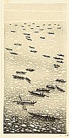 Gihachiro Okuyama 1907-1981 - Fishing Boats - artelino Art Auctions. Gihachiro Okuyama 1907-1981 - Fishing Boats