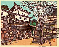 Okiie Hashimoto 1899-1993 - Hikone Castle - artelino Art Auctions. Okiie Hashimoto 1899-1993 - Hikone Castle