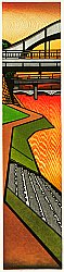 Clifton Karhu 1927-2007 - Kanazawa Sunset - artelino Art Auctions. Clifton Karhu 1927-2007 - Kanazawa Sunset
