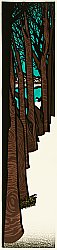 Clifton Karhu 1927-2007 - Asanogawa, Trees - artelino Art Auctions. Clifton Karhu 1927-2007 - Asanogawa, Trees