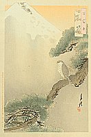 Gekko Ogata 1859-1920 - Egle and Pine - One Hundred Mt. Fuji - artelino Art Auctions. Gekko Ogata 1859-1920 - Egle and Pine - One Hundred Mt. Fuji