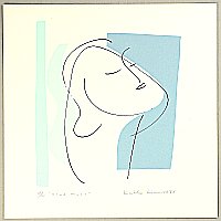 Keiko Kimura born 1950 - Blue Muse - artelino Art Auctions. Keiko Kimura born 1950 - Blue Muse