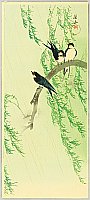 Sozan Ito 1884-? - Barn Swallows and Willow - artelino Art Auctions. Sozan Ito 1884-? - Barn Swallows and Willow
