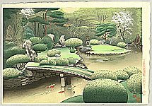Bakufu Ono 1888-1976 - Kurodani Garden, Spring - artelino Art Auctions. Bakufu Ono 1888-1976 - Kurodani Garden, Spring