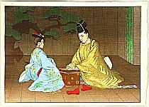 Elizabeth Keith 1887-1956 - Kongo in Okina - Noh - artelino Art Auctions. Elizabeth Keith 1887-1956 - Kongo in Okina - Noh