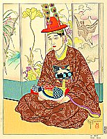By Paul Jacoulet - The Bridegroom, Seoul Korea