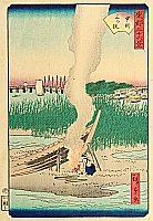 Hiroshige II Utagawa 1829-1869 - 36 Famous Views of the Eastern Capital - Nakasu - artelino Art Auctions. Hiroshige II Utagawa 1829-1869 - 36 Famous Views of the Eastern Capital - Nakasu
