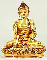Tibetan Statue - Buddha with Crown