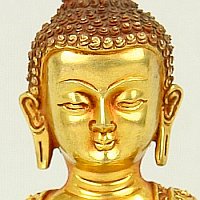 Tibetan Statue - Buddha with Crown