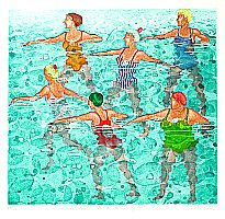 Emiko Aida - Quick Strokes in a Swimming Pool - artelino Art Auctions. Emiko Aida - Quick Strokes in a Swimming Pool
