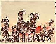 Senrin Kirigaya fl.ca. 1920s - Great Kanto Earthquake - Ruins of Ginza - artelino Art Auctions. Senrin Kirigaya fl.ca. 1920s - Great Kanto Earthquake - Ruins of Ginza
