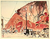 Shiun Kondo active in 1910-30s - Great Kanto Earthquake - Around Maruzen - artelino Art Auctions. Shiun Kondo active in 1910-30s - Great Kanto Earthquake - Around Maruzen