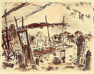 Senrin Kirigaya fl.ca. 1920s - Great Kanto Earthquake - Suiton Seller - artelino Art Auctions. Senrin Kirigaya fl.ca. 1920s - Great Kanto Earthquake - Suiton Seller