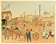 Shunpan Katayama fl.ca. 1920s - Great Kanto Earthquake - Suda Town - artelino Art Auctions. Shunpan Katayama fl.ca. 1920s - Great Kanto Earthquake - Suda Town