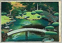 Bakufu Ono 1888-1976 - Shoren-In Garden, Autumn - artelino Art Auctions. Bakufu Ono 1888-1976 - Shoren-In Garden, Autumn