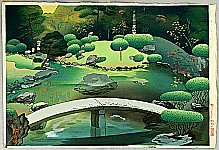 Bakufu Ono 1888-1976 - Shoren-In Garden, Autumn - artelino Art Auctions. Bakufu Ono 1888-1976 - Shoren-In Garden, Autumn