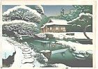 Bakufu Ono 1888-1976 - Winter Tea House - artelino Art Auctions. Bakufu Ono 1888-1976 - Winter Tea House