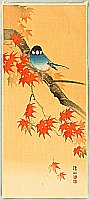Sozan Ito 1884-? - Blue Bird in Autumn - artelino Art Auctions. Sozan Ito 1884-? - Blue Bird in Autumn