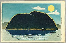 Hideo Nishiyama born 1911 - Chikibu Island in Moonlight - artelino Art Auctions. Hideo Nishiyama born 1911 - Chikibu Island in Moonlight