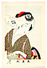Chikanobu Toyohara 1838-1912 - Beauty in the Wind - artelino Art Auctions. Chikanobu Toyohara 1838-1912 - Beauty in the Wind
