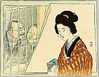 Eisen Tomioka 1864-1905 - Conversation - artelino Art Auctions. Eisen Tomioka 1864-1905 - Conversation