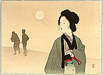 Eisen Tomioka 1864-1905 - Silhouettes - artelino Art Auctions. Eisen Tomioka 1864-1905 - Silhouettes