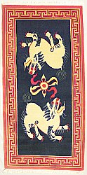 Tibetan Carpet - Snow Lions