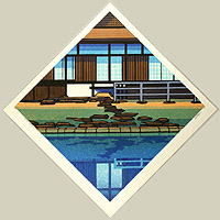 Clifton Karhu 1927-2007 - Katsura Autumn - artelino Art Auctions. Clifton Karhu 1927-2007 - Katsura Autumn