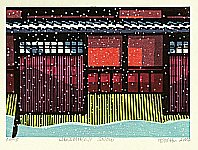 Clifton Karhu 1927-2007 - Hanamikoji Snow - artelino Art Auctions. Clifton Karhu 1927-2007 - Hanamikoji Snow